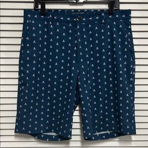 Peter Millar Crown Sport Blue Skull Print Shorts